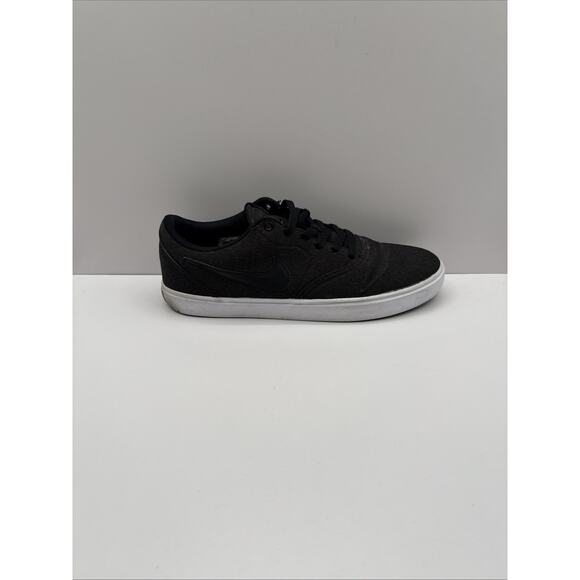 Size‎ 10.5 - Nike Check Solar Canvas SB Black White Casual Skate Shoe 843896-007 - Picture 1 of 11